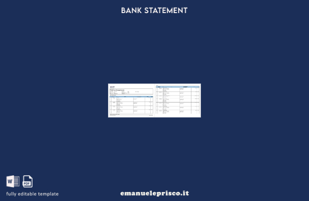 modello di pagine di parole dell'estratto conto bancario QNB Alahli del Qatar in